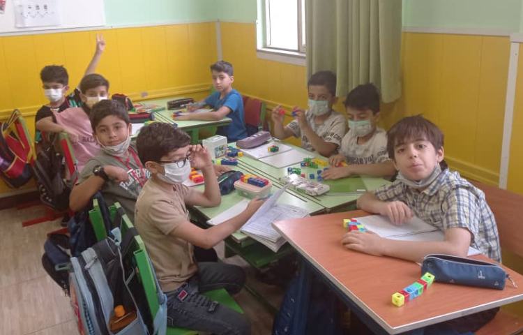 :دست ورزی مبحث شمارش چندتا چندتا(الگو)، کلاس زمین 6