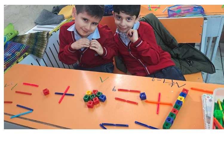 دست ورزی و تمرین جمع دو عدد 5