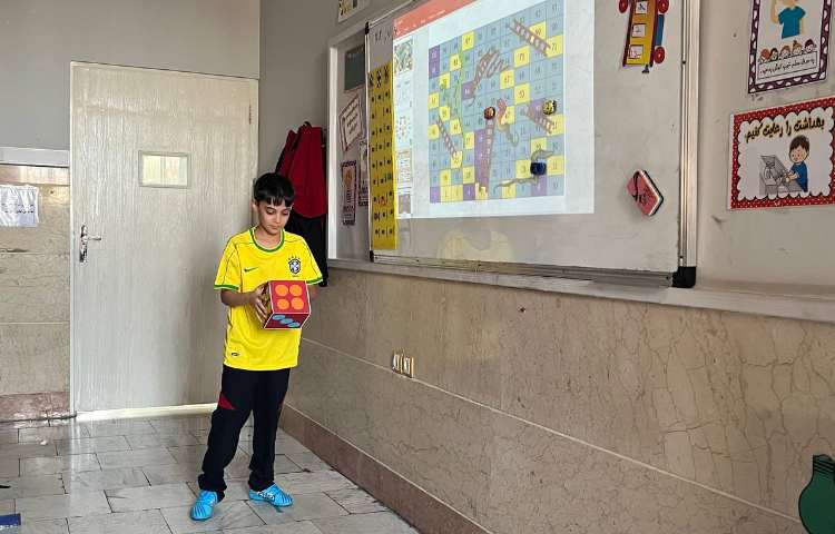 دوره اعداد یک تا 50 با استفاده از بازی مار و پله