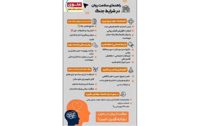 راهنما سلامت روان در شرایط جنگی 1