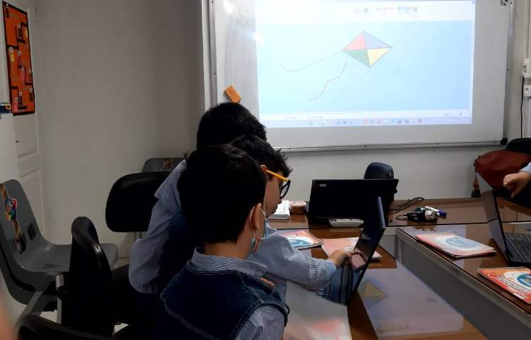 رایانه -آشنایی به خط راست و خمیده و تغییر سایز آن در paint 1