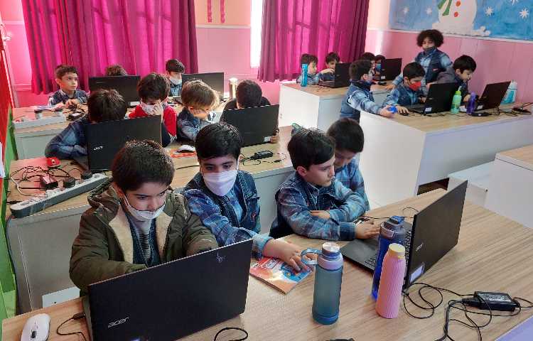 :رایانه، آموزش برنامه نقاشی، کلاس انگور