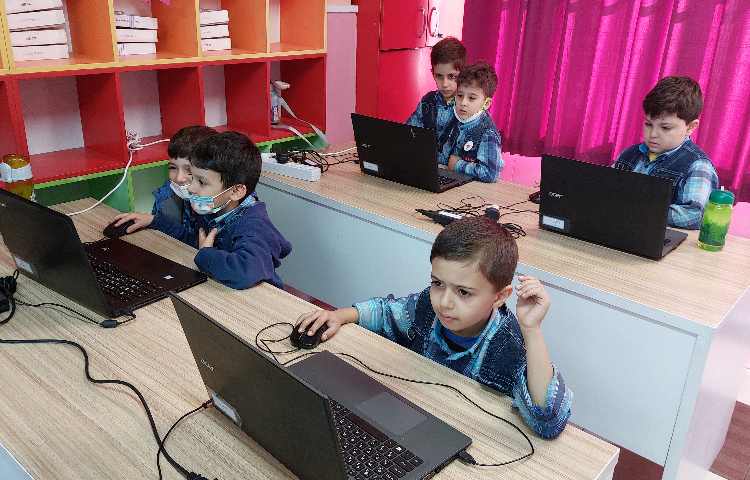 :رایانه، آموزش برنامه نقاشی، کلاس توت فرنگی