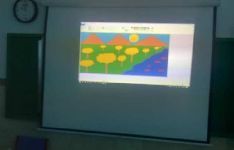 رایانه : نقاشی مناظر طبیعت در paint 1