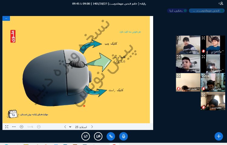 :رایانه، کلاس آنلاین کلاس بادبادک 4