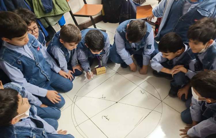 رسم دایره با پرگار 2