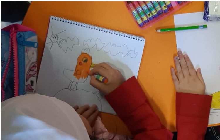 رنگ آمیزی با پاستیل روغنی 4