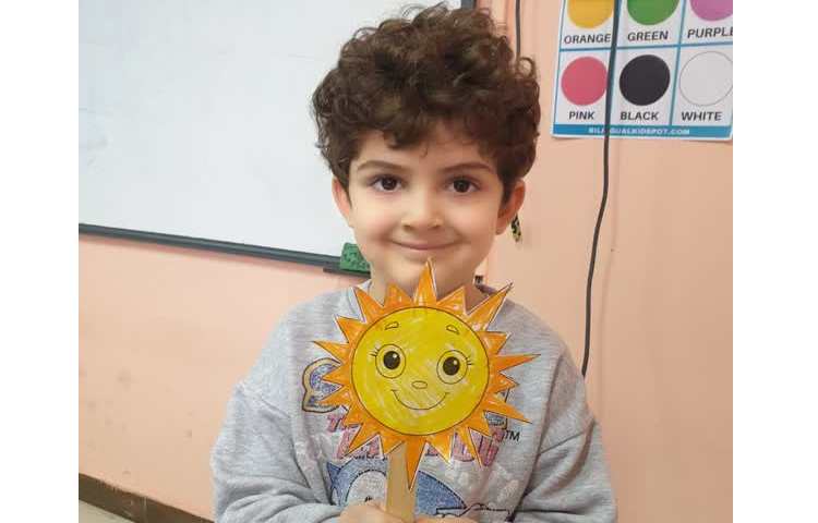 رنگ آمیزی خورشید و آشنایی باکلمه grandma 2