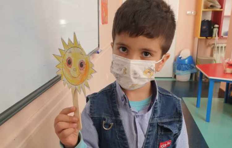 رنگ آمیزی خورشید و آشنایی باکلمه grandma 4