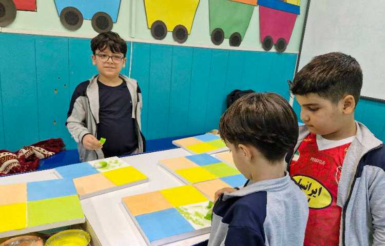 رنگ آمیزی درخت چهارفصل 3