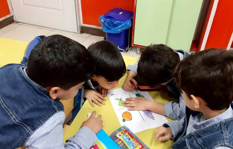 رنگ آمیزی لغات تدریس شده ( تقویت مهارت درس ورزی در کلاس ) 3