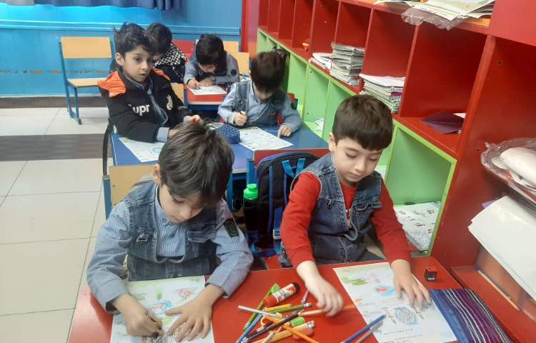 رنگ آمیزی نقاشی سفره هفت سین 1