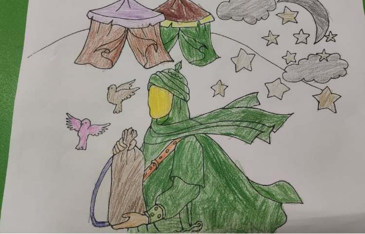 رنگ آمیزی کاربرگ مناسبتی محرم