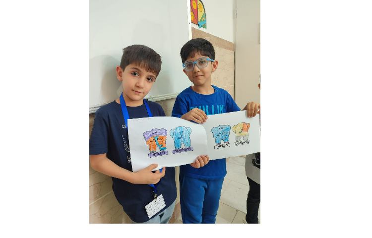 رنگ امیزی hello elephant, goodbye elephant, Basic 2-2