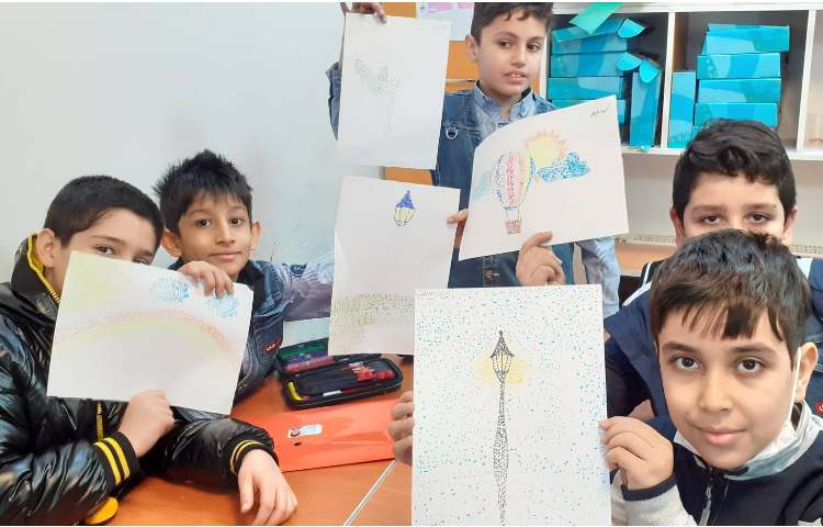 رنگ نقطه ای 5