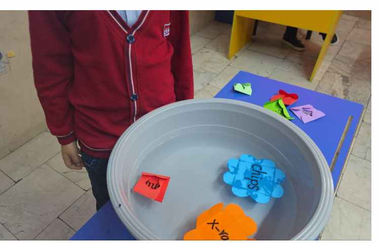 روخوانی کلمات از ترکیبات sh و ch با کاغذ جادویی در آب 1