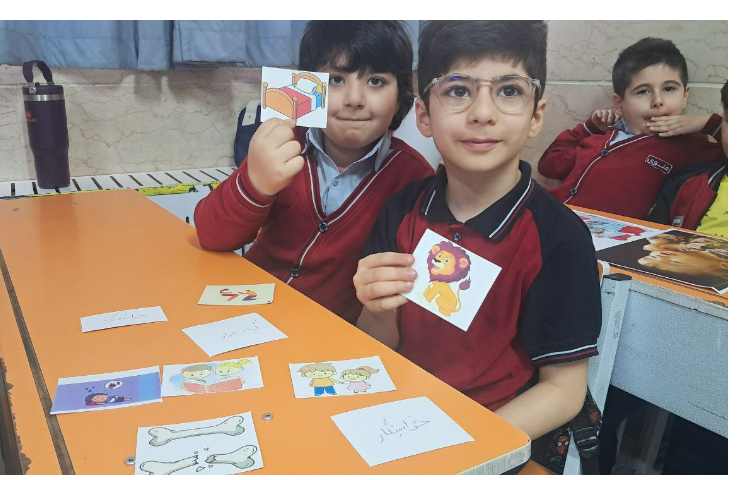 روخوانی کلمات استثنا با فلش کارت 2