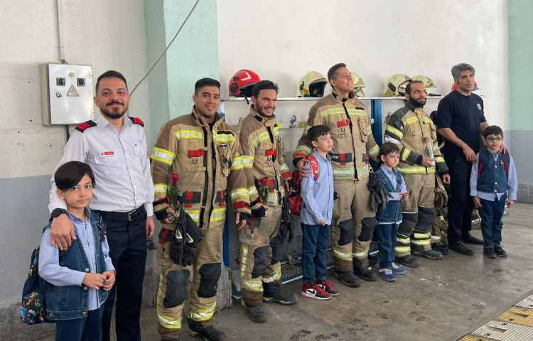 روز آتش نشانی و بازدید از ایستگاه آتش نشانی 1