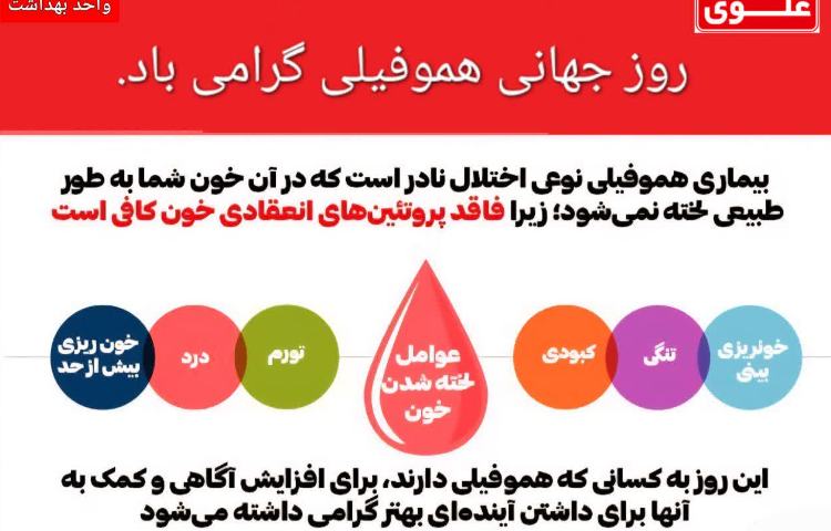 روز جهانی هموفیلی گرامی باد