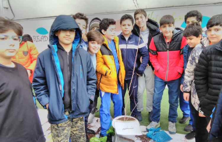 روز درخت کاری و کاشت درخت توسط دانش آموزان پایه ششم 3