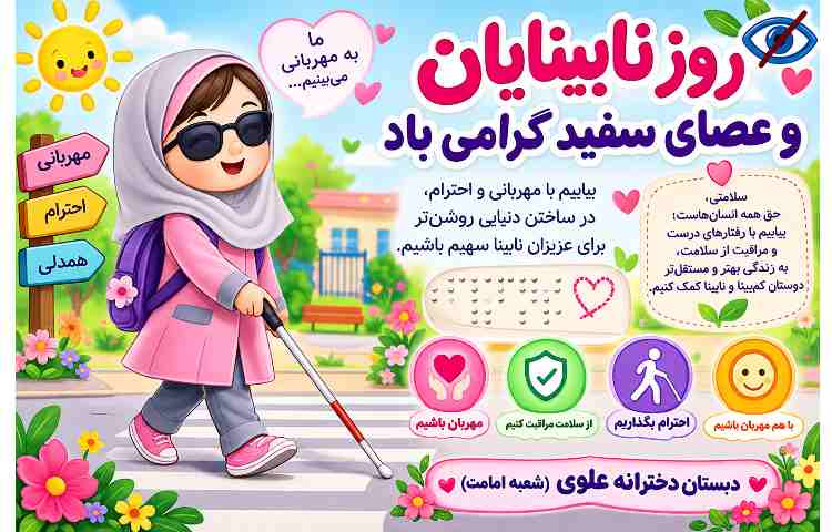 روز نابینایان و عصای سفید