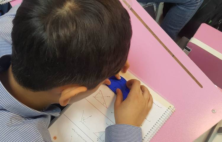 ریاضی-آموزش نیمساز و کار با نقاله 1