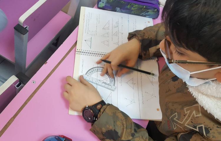 ریاضی-آموزش نیمساز و کار با نقاله 2