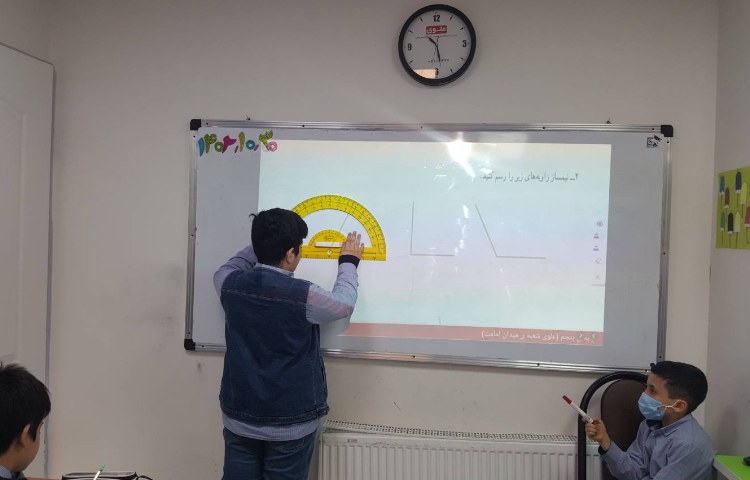 ریاضی-آموزش نیمساز و کار با نقاله 3