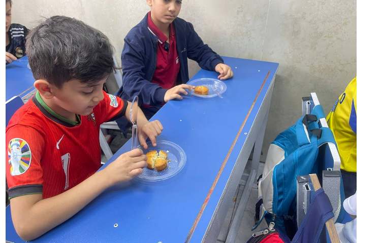 ریاضی،اشنایی با مفهوم کسر و‌تقسیم بندی به طور مساوی 5