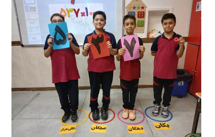 ریاضی_تاثیر ضرب عدد 10 در جدول ارزش مکانی 2