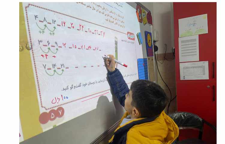 ریاضی،تدریس واحد پول ایران و‌اشنایی با سکه و‌حل تمرینات کتاب 3