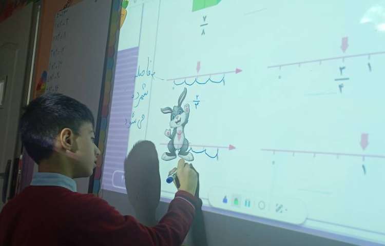 ریاضی،حل صفحه ی 46 به صورت فیلم انیمیشنی و بسیار جذاب معرفی کسرها 3