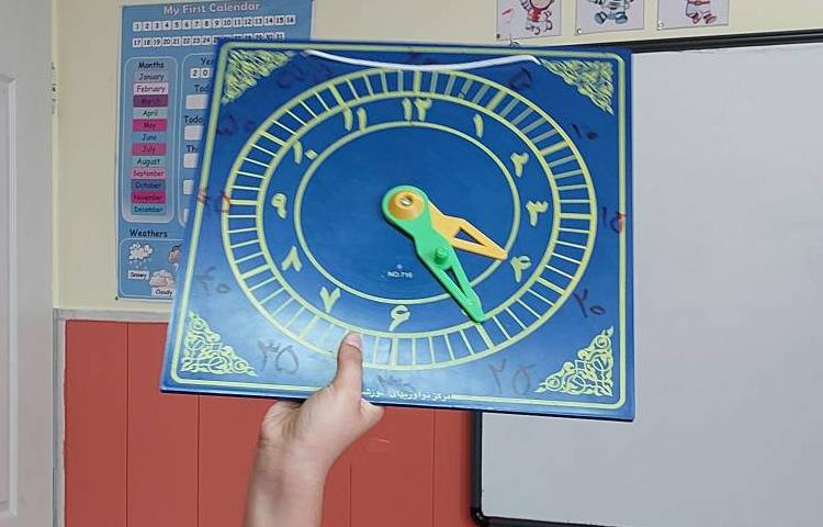 : ریاضیدان کوچک، آشنایی با مفاهیم ساعت و تشخیص عقربه‌های ساعت و دقیقه 1