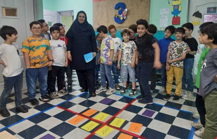 : ریاضیدان کوچک، مبحث تقارن تلفیق با فارسی و علوم