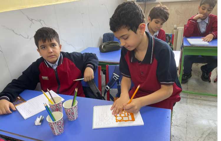 ریاضی،دست ورزی آمادگی برای ضرب،کلاس3/2خانم کوچک 6