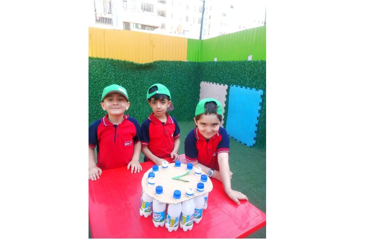 ریاضی-ساخت ساعت با درب بطری و هماهنگی چشم و دست 1