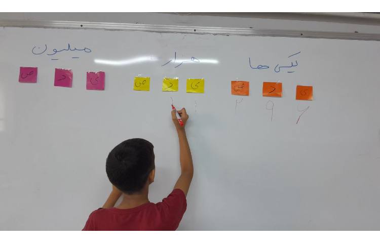 ریاضی:مبحث عددنویسی و جدول ارزش مکانی 5