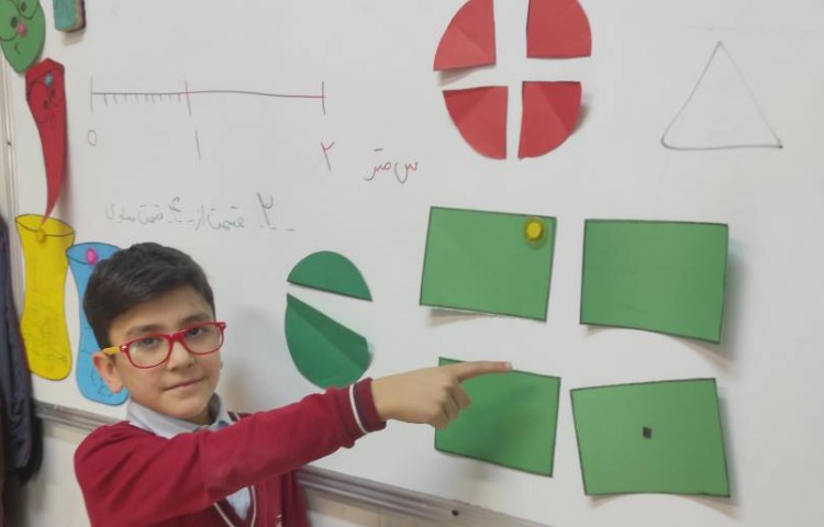 ریاضی آشنایی با قسمت های مساوی از اشکال هندسی