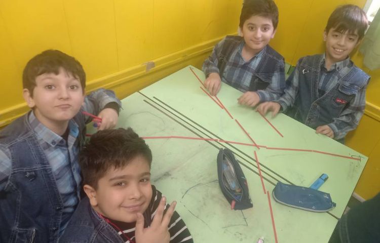 :ریاضی، آموزش قطر و نامگذاری چند ضلعی ها، ص 84 کتاب 7