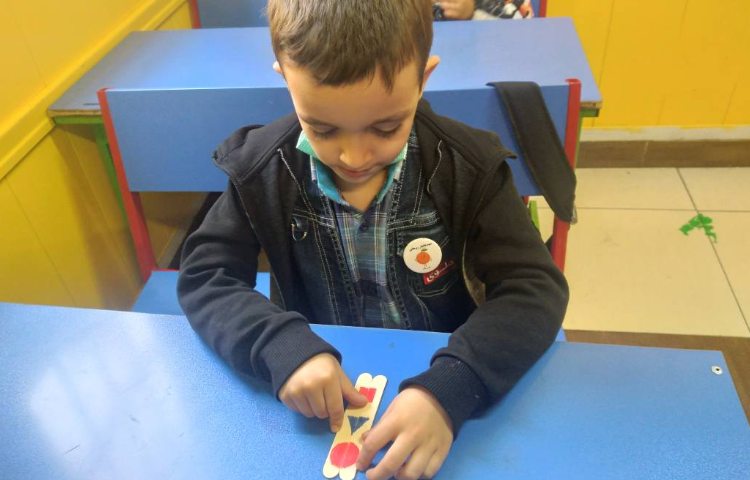 :ریاضی، آموزش مفهوم تقارن، کلاس پرتقال