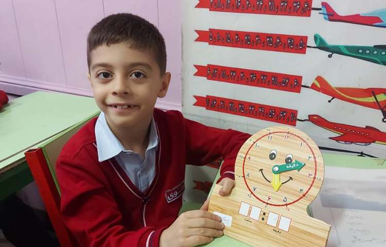 ریاضی : آموزش و تمرین ساعت (معرفی دقیقه در ساعت) ، بیان ساعت و نمایش عقربه ها 7