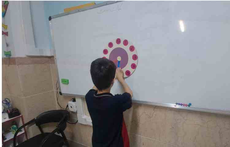 ریاضی اموزش ساعت و نشان دادن ساعت های خواسته شده