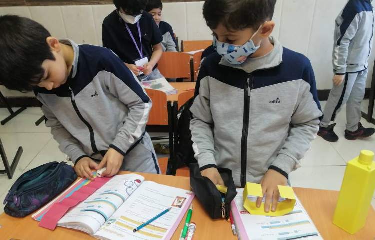 ریاضی: اندازه گیری با نوار کاغذی 1