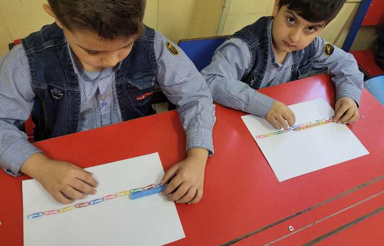 ریاضی: اندازه گیری با کمک گیره ی دفتر 2