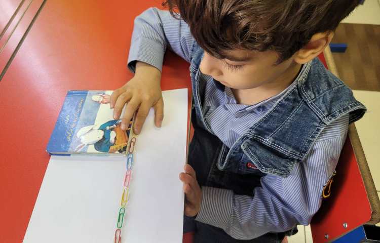 ریاضی: اندازه گیری با کمک گیره ی دفتر 5