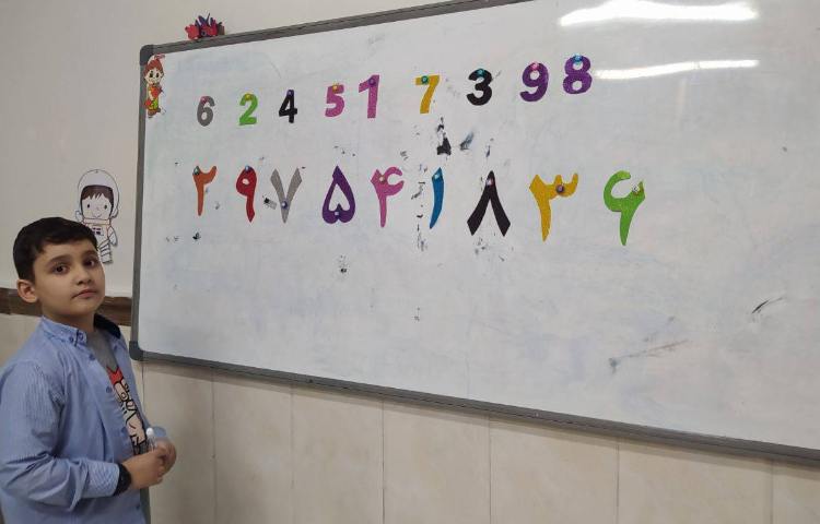 ریاضی با هدف تشخیص اعداد فارسی و انگلیسی 2