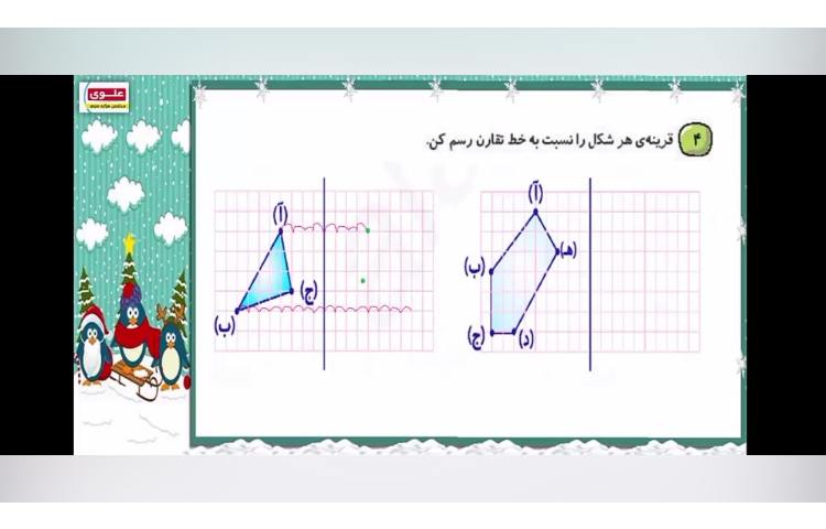 ریاضی - تقارن محوری و تقارن مرکزی
