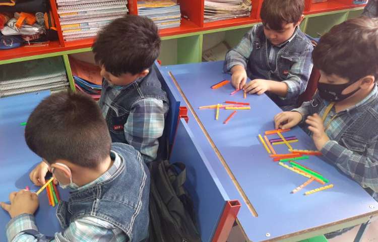 :ریاضی، تمرین ساخت دسته 5 تایی 1