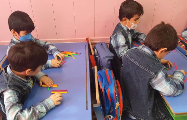 :ریاضی، تمرین ساخت دسته 5 تایی 3