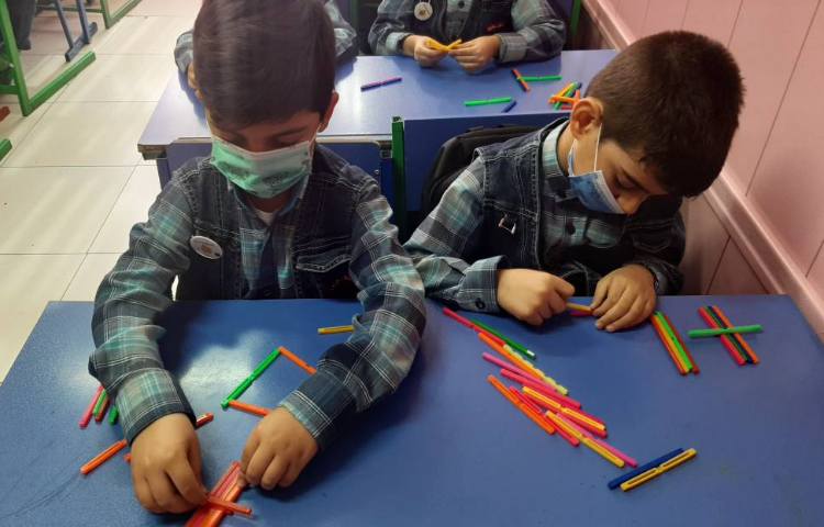 :ریاضی، تمرین ساخت دسته 5 تایی 4